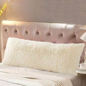 Luxury Long Hair, PV Fur, Faux Fur Body Pillow Cover/Case 21inx54in